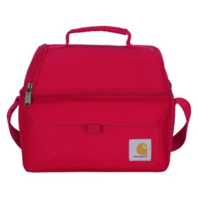 Isolierte 12-Dosen-Kühltasche mit zwei Fächern