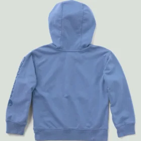 Langärmlige Armlinge mit halbem Reißverschluss aus dem Garment-Dye-Verfahren für Kinder (Baby/Kleinkind)