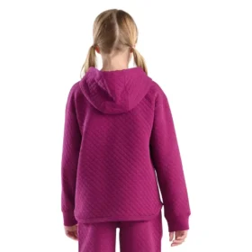 Langärmlige, gesteppte Jersey-Armlinge mit halbem Reißverschluss für Mädchen (Kinder/Jugendliche)