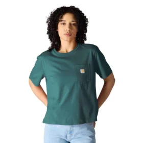 Leichtes Tencel-Sweatshirt für Damen mit lockerer Passform, Rundhalsausschnitt und Tasche
