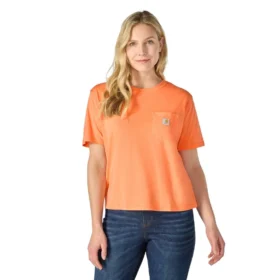 Leichtes Tencel-Sweatshirt für Damen mit lockerer Passform, Rundhalsausschnitt und Tasche