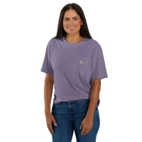 Leichtes Tencel-Sweatshirt für Damen mit lockerer Passform, Rundhalsausschnitt und Tasche