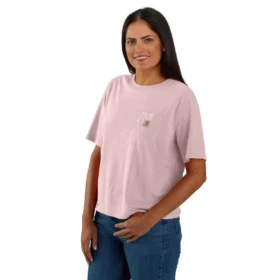 Leichtes Tencel-Sweatshirt für Damen mit lockerer Passform, Rundhalsausschnitt und Tasche