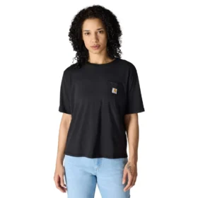 Leichtes Tencel-Sweatshirt für Damen mit lockerer Passform, Rundhalsausschnitt und Tasche