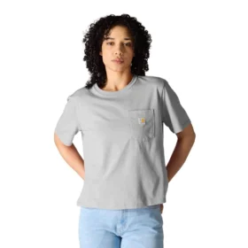 Leichtes Tencel-Sweatshirt für Damen mit lockerer Passform, Rundhalsausschnitt und Tasche