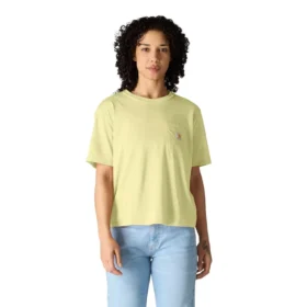 Leichtes Tencel-Sweatshirt für Damen mit lockerer Passform, Rundhalsausschnitt und Tasche