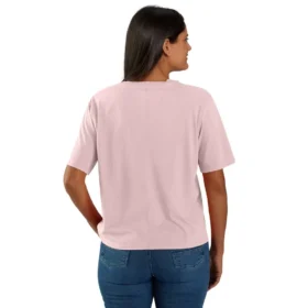 Leichtes Tencel-Sweatshirt für Damen mit lockerer Passform, Rundhalsausschnitt und Tasche