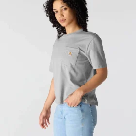 Leichtes Tencel-Sweatshirt für Damen mit lockerer Passform, Rundhalsausschnitt und Tasche