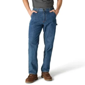 Lockere, gerade geschnittene Herren-Arbeitsjeans