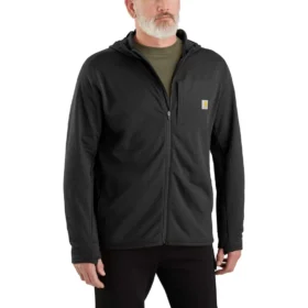 Men's Force Hoodie mit Reißverschluss, Fleecefutter und feuchtigkeitsableitender Funktion