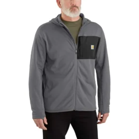 Men's Force Hoodie mit Reißverschluss, Fleecefutter und feuchtigkeitsableitender Funktion