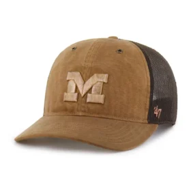 Michigan Wolverines '47 Dyed Trucker, lockere Passform