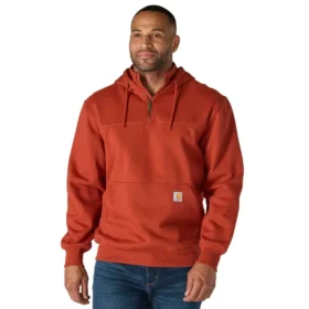 Paxton Herren-Hoodie mit Viertelreißverschluss, wasserabweisend, schweres Gewebe – carhartt Rain Defender Hoodies