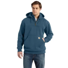 Paxton Herren-Hoodie mit Viertelreißverschluss, wasserabweisend, schweres Gewebe – carhartt Rain Defender Hoodies