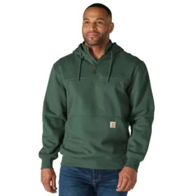 Paxton Herren-Hoodie mit Viertelreißverschluss, wasserabweisend, schweres Gewebe – carhartt Rain Defender Hoodies