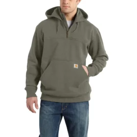 Paxton Herren-Hoodie mit Viertelreißverschluss, wasserabweisend, schweres Gewebe – carhartt Rain Defender Hoodies