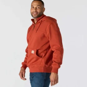 Paxton Herren-Hoodie mit Viertelreißverschluss, wasserabweisend, schweres Gewebe – carhartt Rain Defender Hoodies