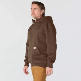 Paxton Herren-Hoodie mit Viertelreißverschluss, wasserabweisend, schweres Gewebe – carhartt Rain Defender Hoodies