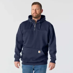 Paxton Herren-Hoodie mit Viertelreißverschluss, wasserabweisend, schweres Gewebe – carhartt Rain Defender Hoodies