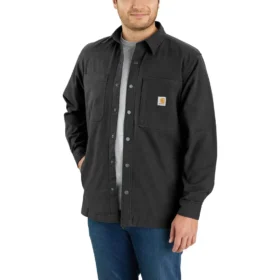 Rigby Herren-Hemdjacke aus Canvas in lockerer Passform – Herren-Hemden