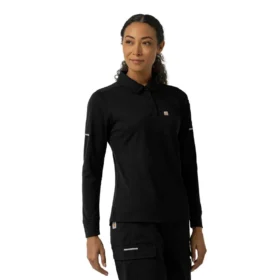 Rugged Flex® Rscu Heavyweight Langarm-Polo-Kitteloberteil für Damen