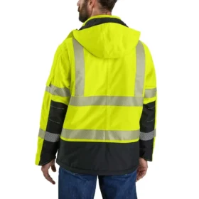 Sherwood Herren-Regenjacke mit hoher Sichtbarkeit der Klasse 3 und Isolierung: Rain Defender Jacke