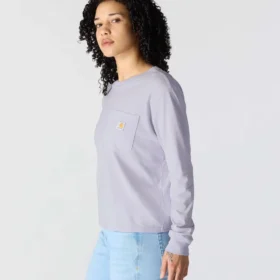 Tencel-Hemd für Damen, locker sitzend, mit langen Armlingen, Rundhalsausschnitt, mit Tasche