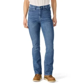 Tiller-Jeans für Damen mit hoher Leibhöhe und Bootcut-Schnitt