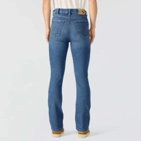 Tiller-Jeans für Damen mit hoher Leibhöhe und Bootcut-Schnitt